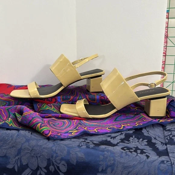 Via Spiga Forte Floating Illusion Block Heel Sandal Italy 8.5 - Picture 5 of 12